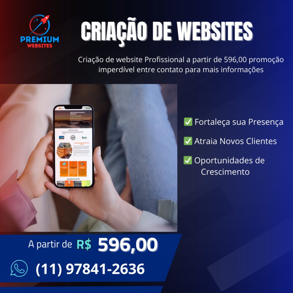 Desenvolvimento de sites Profissionais BRASIL SP MG RJ